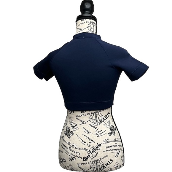 Lioness US Shopify STONE COLD CROP – OXFORD BLUE XXS  Crop Top - Picture 5 of 10
